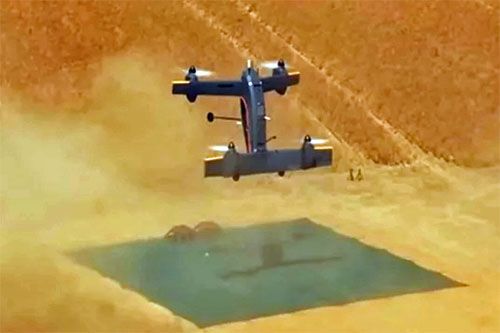 Prototyp całkowicie elektrycznego bsl pionowego startu i lądowania STRIX w czasie prób w locie / Zdjęcie: BAE Systems Australia