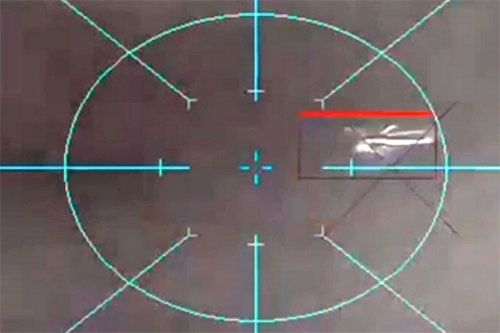 Rosyjski śmigłowiec Mi-8 namierzony przez celownik systemu przeciwlotniczego zainstalowanego na pływającym bezzałogowcu Maguara V5, na chwilę przed zestrzeleniem / Zdjęcie: GUR MO Ukrainy