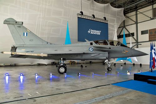 Ostatni, 24 samolot bojowy Dassault Aviation Rafale dostarczony wojskom lotniczym Grecji / Zdjęcie: HAF
