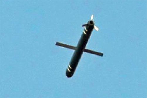 Pocisk manewrujący Pulhwasal-3-31 podczas testu przeprowadzonego 25.01.2025 / Zdjęcie: KCNA