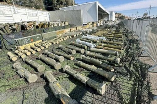 Sowiecka i rosyjska broń zdobyta w ostatnim czasie przez Cahal, głównie w czasie pacyfikacji Strefy Gazy i w Libanie. To uzbrojenie trafia prawdopodobnie na Ukrainę / Zdjęcie: via X