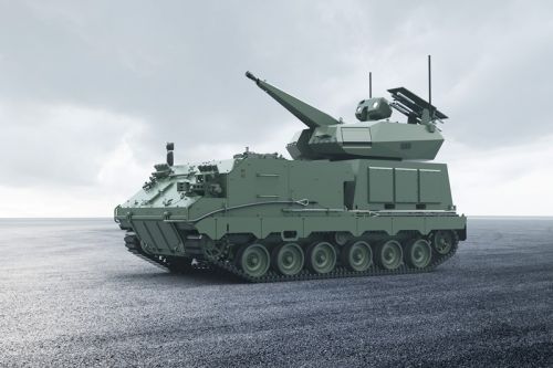 Uzbrojenie holenderskich Skyrangerów ma stanowić armata KCE kal. 30 mm uzupełniana przez pociski przeciwlotnicze / Ilustracja: MO Holandii