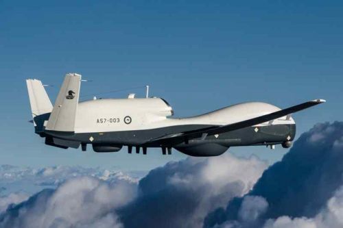 Trzeci australijski MQ-4C podczas prób w locie / Zdjęcie: Northrop Grumman