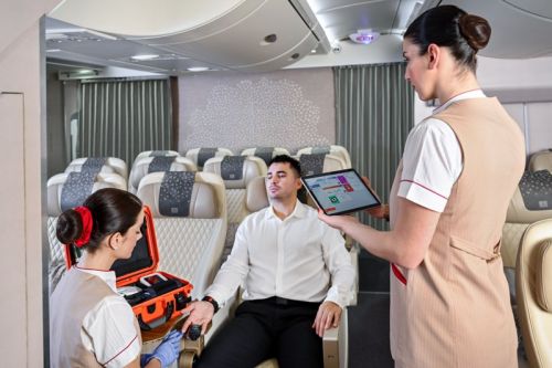 Linie Emirates zainwestowały ponad 2,4 mln USD na opracowanie wspólnie z Parsys nowego urządzenia, które zostanie wprowadzone na pokład 300 samolotów w ciągu najbliższych kilku lat / Zdjęcie: Emirates