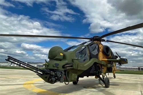 Turecki śmigłowiec szturmowy TAI T129 ATAK / Zdjęcie: TAI