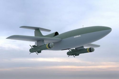 Airbus planuje oblatać prototyp LOAD jeszcze w bieżącym roku. Początkowo bsl ma być uzbrojony  w 2 kpr p-p. Rozpoczęcie eksploatacji LOAD planowane jest w 2027 / Ilustracja: Airbus 