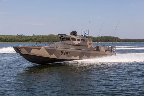 Zakupione przez Litwę i Łotwę łodzie zostaną oparte na projekcie jednostek Watercat M18 / Ilustracja: Marine Alutech
