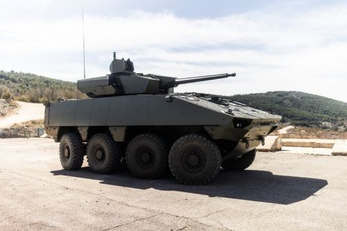 Uzbrojeniem podstawowym VBCI Philoctète jest armata automatyczna CTA kal. 40 mm na amunicję teleskopową / Zdjęcie: KNDS France