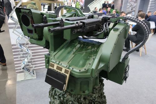 Uzbrojenie zsmu Gladius Twin mogą stanowić 2 karabiny maszynowe FN MAG lub inne karabiny kal. 7,62 mm