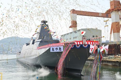 Wejście do służby przyszłej fregaty JS Tatsuta jest spodziewane w grudniu 2026 / Zdjęcie: JMSDF