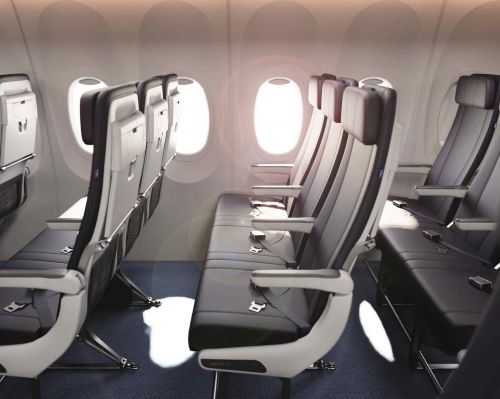 Nowe fotele RECARO R2 będą montowane we wszystkich Boeingach 737 MAX 8 i Airbusach A220, które stopniowo dołączą do floty PLL LOT. Łącznie do LOT-u trafi około 14 tysięcy nowoczesnych, ergonomicznych foteli / Ilustracje: PLL LOT