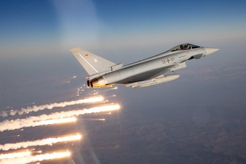 Niemcy rozmieszczą w Polsce 5 samolotów Eurofighter Typhoon, które będą stacjonować w 23. BLT w Mińsku Mazowieckim / Zdjęcie: Bundeswehr