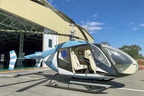 Prototyp lekkiego śmigłowca AP-55 w czasie pierwszych testów naziemnych / Zdjęcie: KEMZ