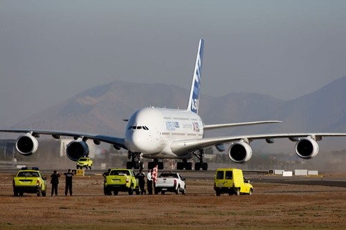 Airbus 380 w czasie wiosennego tournée po krajach Ameryki Łacińskiej / Zdjęcie: Airbus