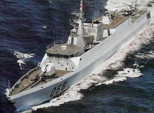 Władze ChRL oficjalnie przyznają, że chcą być morskim mocarstwem. Środkiem do tego celu ma być gama nowoczesnych okrętów różnych klas, w tym korwety typu 056 / Zdjęcie: MWCAL-W