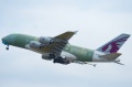 Oblot pierwszego A380 Qatar Airways