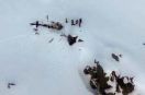 Zderzenie śmigłowca i samolotu nad Alpami