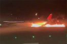 Superjet 100 zapalił się w Antalyi
