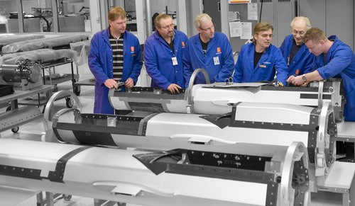 Po raz pierwszy ujawnione zdjęcia pierwszej partii seryjnych rakiet NSM dla Marynarki Wojennej Norwegii / Zdjęcia: Kongsberg