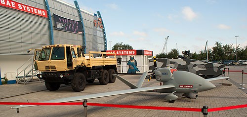 Herti był jednym z  kluczowych elementów wystawy BAE Systems / Zdjęcia: Paweł K.  Malicki