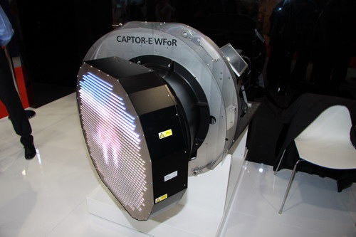 Makieta radaru Captor-E prezentowana na Międzynarodowym Salonie Przemysłu Obronnego w Kielcach / Zdjęcie: Bartosz Głowacki