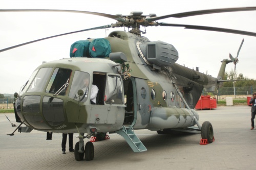 Czeski Mi-171SzM, który trafił do Kielc jeszcze ze śladami użytkowania w Afganistanie