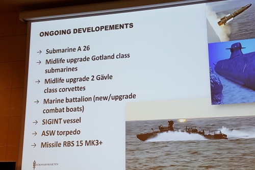 Program modernizacyjny szwedzkiej marynarki przedstawiony przez admirała Nykvista