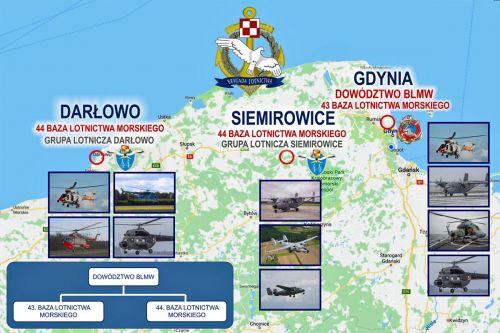 Nowe polskie śmigłowce morskie – AW101 będą stacjonowały w Darłowie, w 44. Bazie Lotnictwa Morskiego Brygady Lotnictwa Marynarki Wojennej
Ilustracja: BLMW
