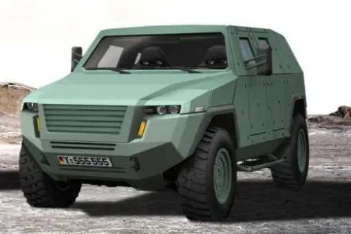 Niemiecki samochód patrolowy