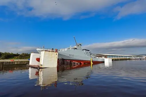 Wodowanie HMS Tamar