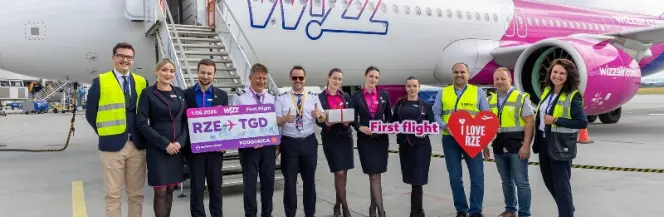 Wizz uruchomił loty do Podgoricy z Rzeszowa