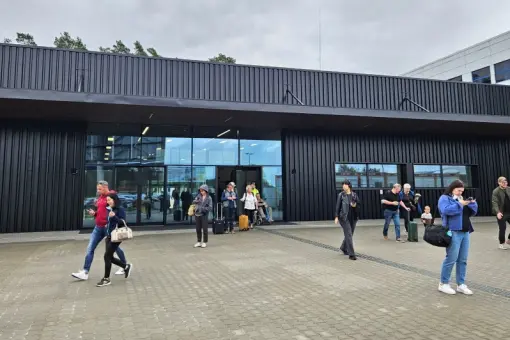 Tymczasowy terminal w Szczecinie