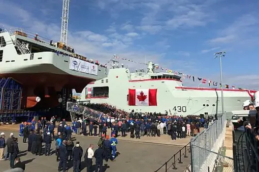 Chrzest HMCS Harry DeWolf