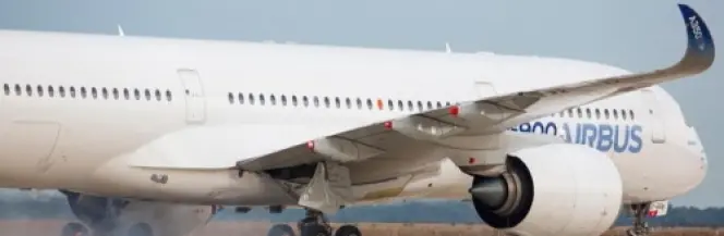 Próby hamowania A350