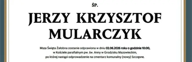 Zmarł inż. Jerzy Mularczyk