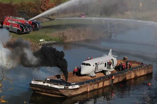 Ćwiczenia służb ratowniczych koło Tyńca