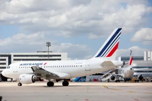 Kraków na mapie połączeń Air France