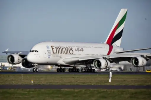 A380 ląduje w Kopenhadze