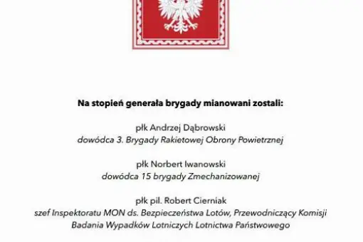 Awans generalski na zgliszczach