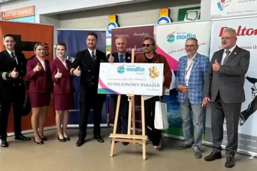 25-milionowy pasażer w Modlinie 