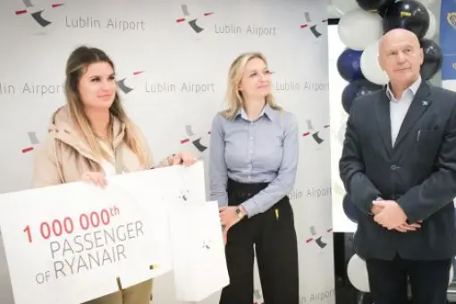 Milionowy pasażer Ryanair w Lublinie