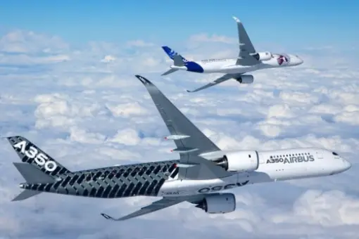 Podwójny oblot A350