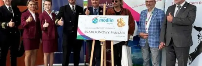 25-milionowy pasażer w Modlinie 