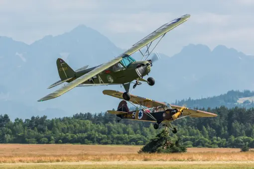 Piper Cub ponownie nad Świdnikiem