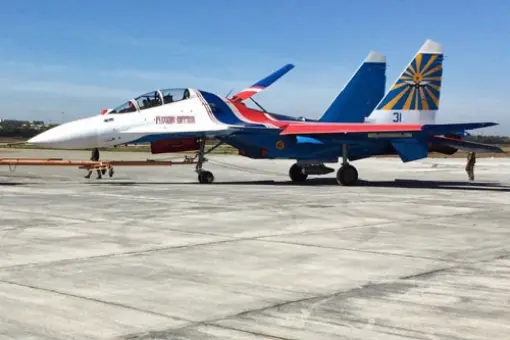 Pierwszy Su-30SM Russkich Witjazi