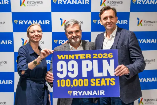 Zimowy rozkład Ryanaira z Katowic