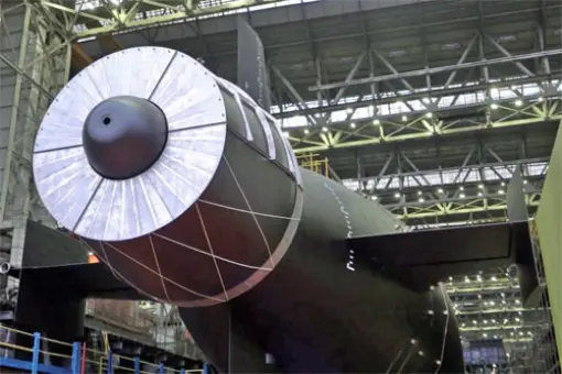 Wodowanie okrętu podwodnego Chabarowsk