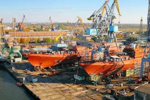 Stępka pod fregatę w Kaliningradzie