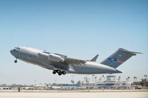 Przylot europejskiego C-17