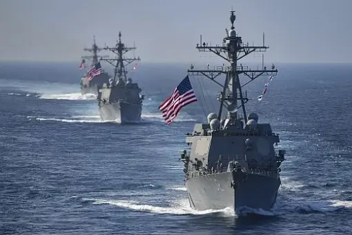 CSG 9 w rejonie odpowiedzialności 7. floty USN